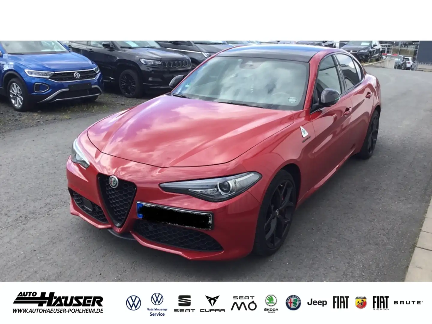 Alfa Romeo Giulia Veloce 2.0 Turbo AT8 Q4 PANO MEMORY NAVI KAMERA 1. Rood - 1