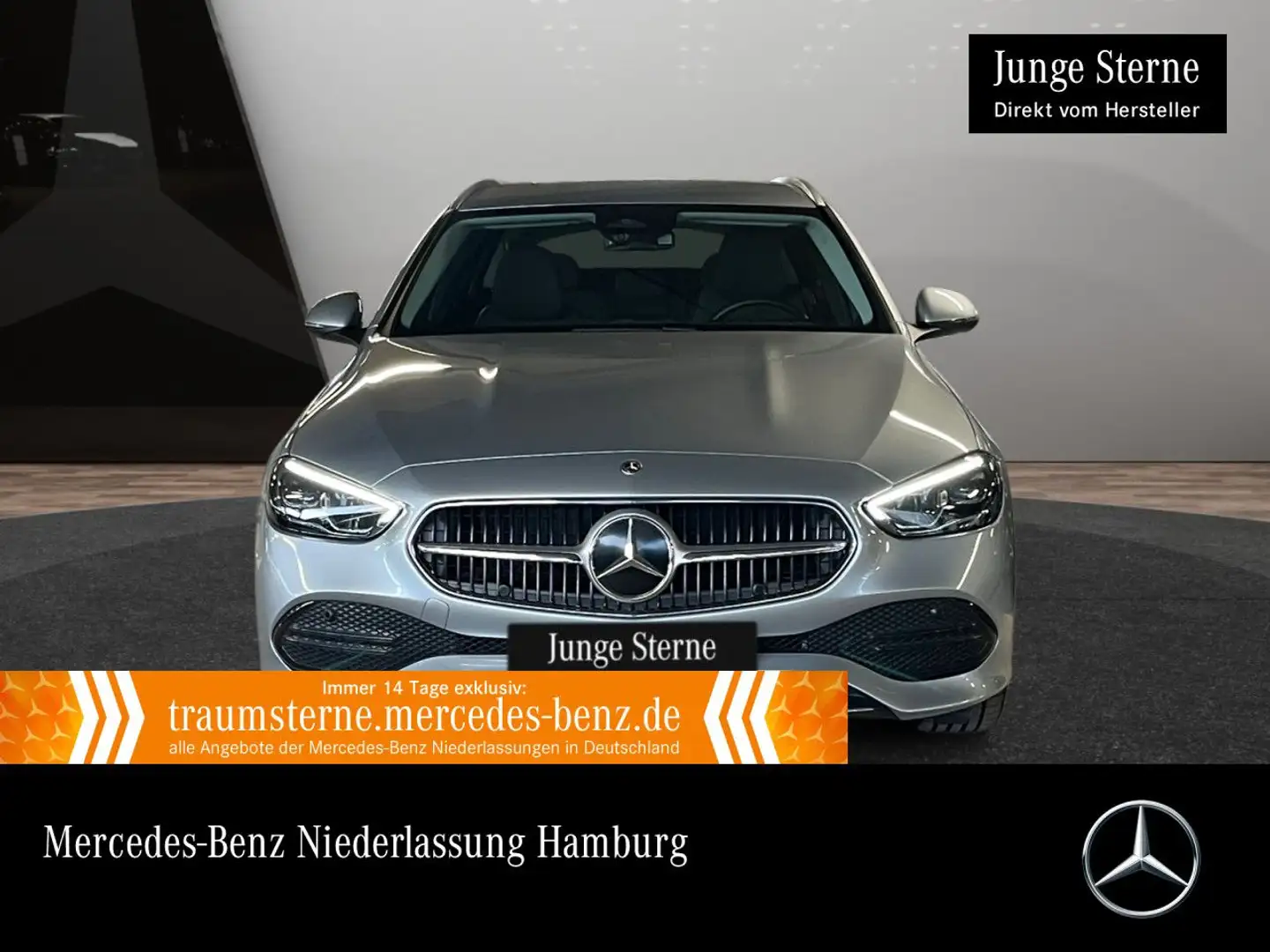 Mercedes-Benz C 200 T AVANTG+LED+KAMERA+TOTW+KEYLESS+9G Silber - 1