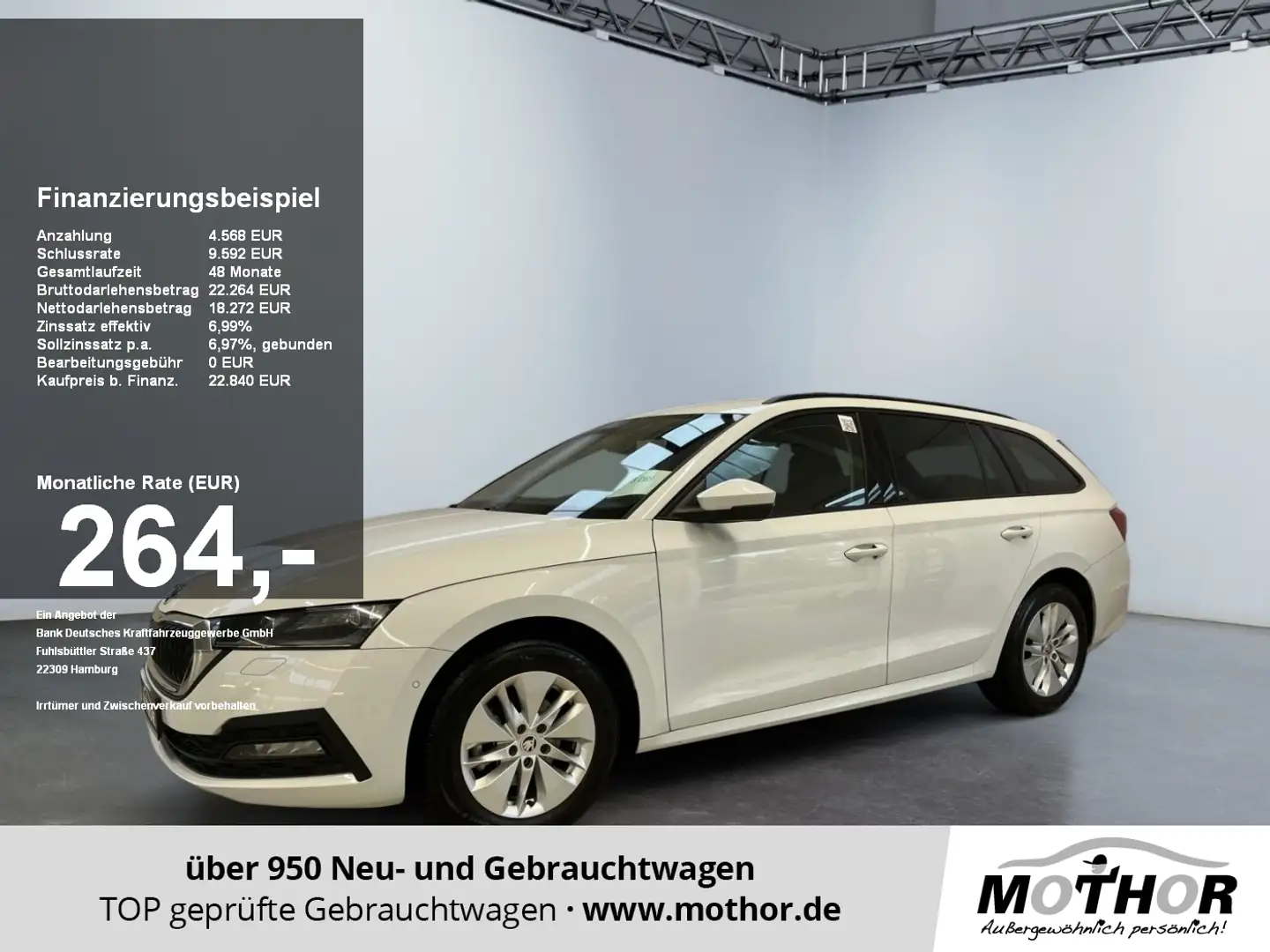 Skoda Octavia Combi Ambition 1.0 TSI Winterpaket MATRIX Weiß - 1