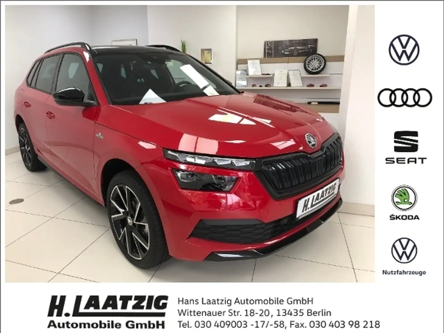 Skoda Kamiq 1.5 TSI DSG Monte Carlo Rood - 1
