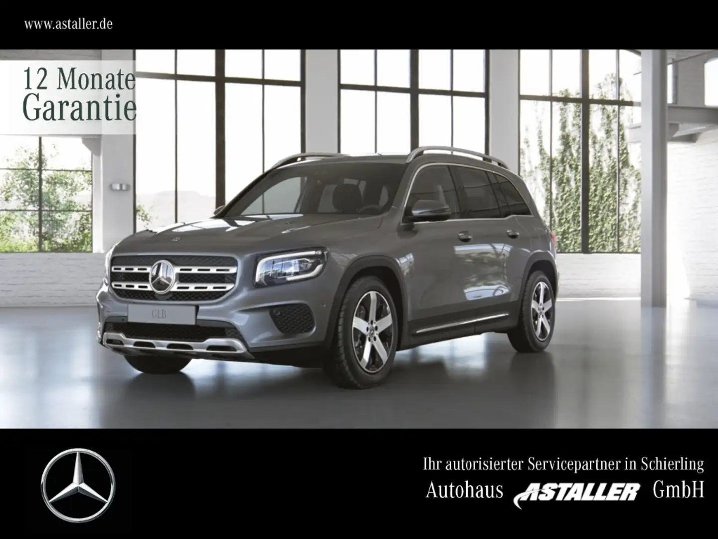 Mercedes-Benz GLB 200 Progressive LED+MBUX+Wide+Park/Kam+LEDER Сірий - 1