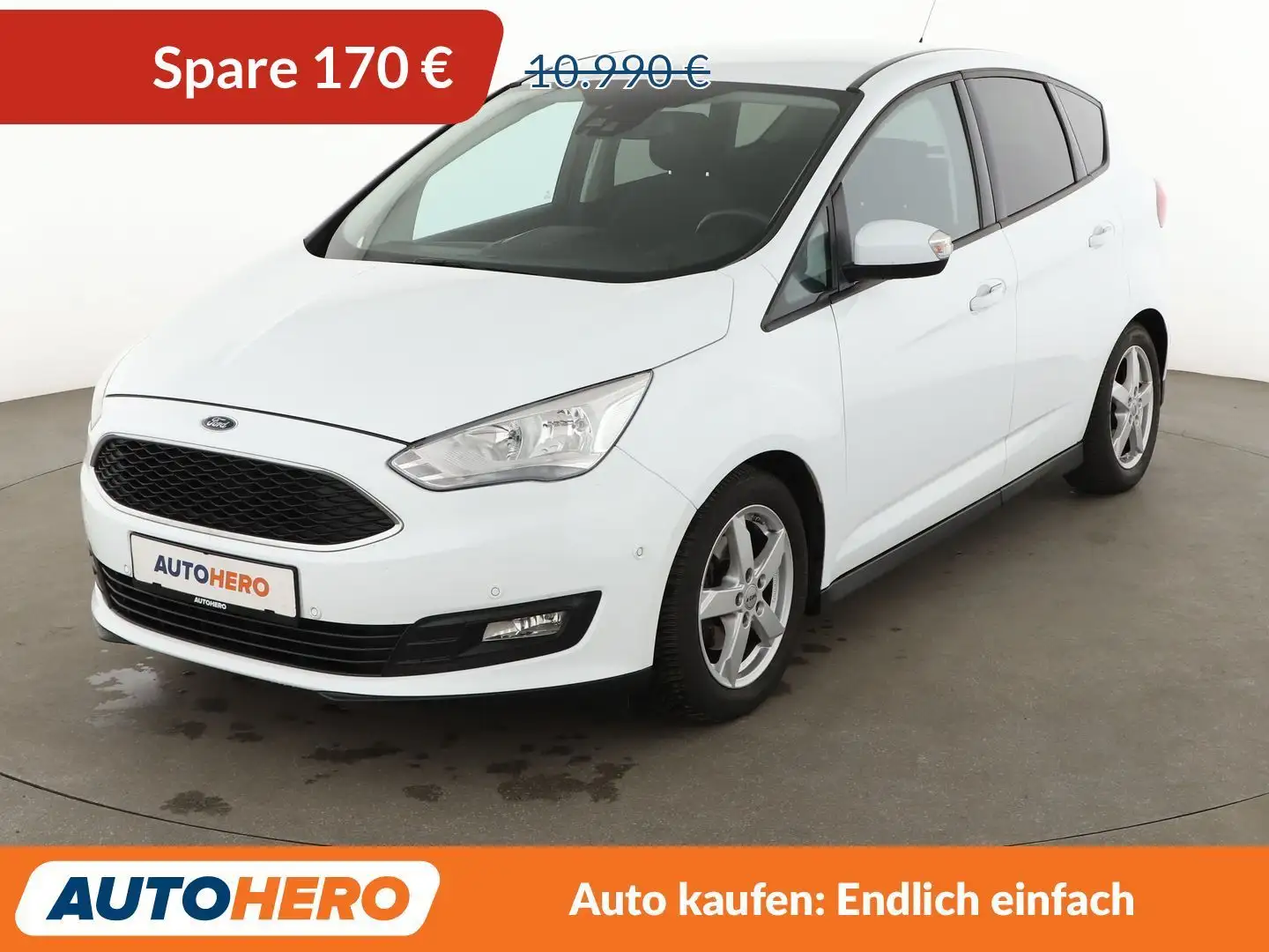 Ford C-Max 1.0 EcoBoost Trend Plus*NAVI*TEMPO*CAM*PDC*KLIMA* Weiß - 1