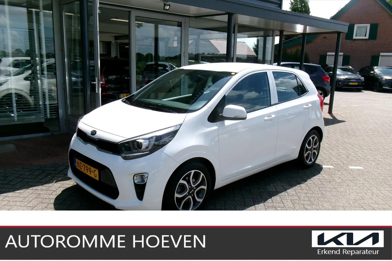 Kia Picanto 1.0 CVVT 5-zits First Edition Clima/Cruise/Navi Or Wit - 1
