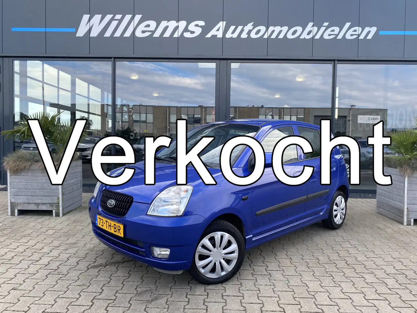 Kia Picanto 1.0 M-bition Airco, App Connect & Elektrische Rame Blauw - 1