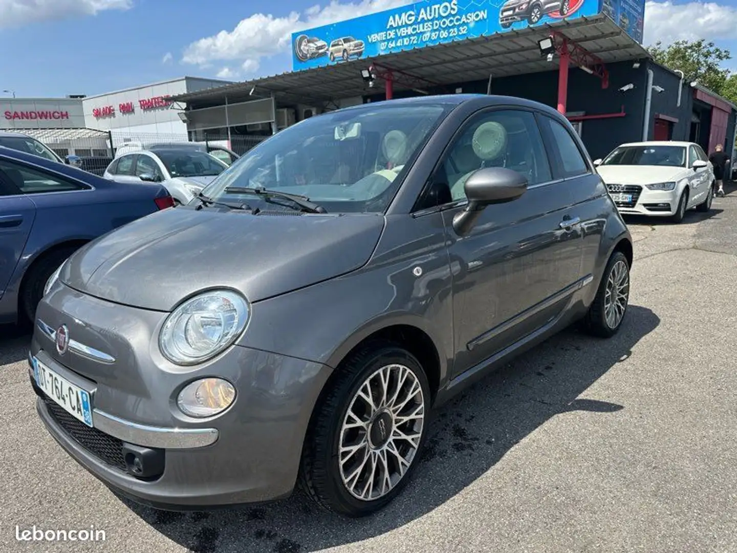 Fiat 500 lounge faible km Gris - 1