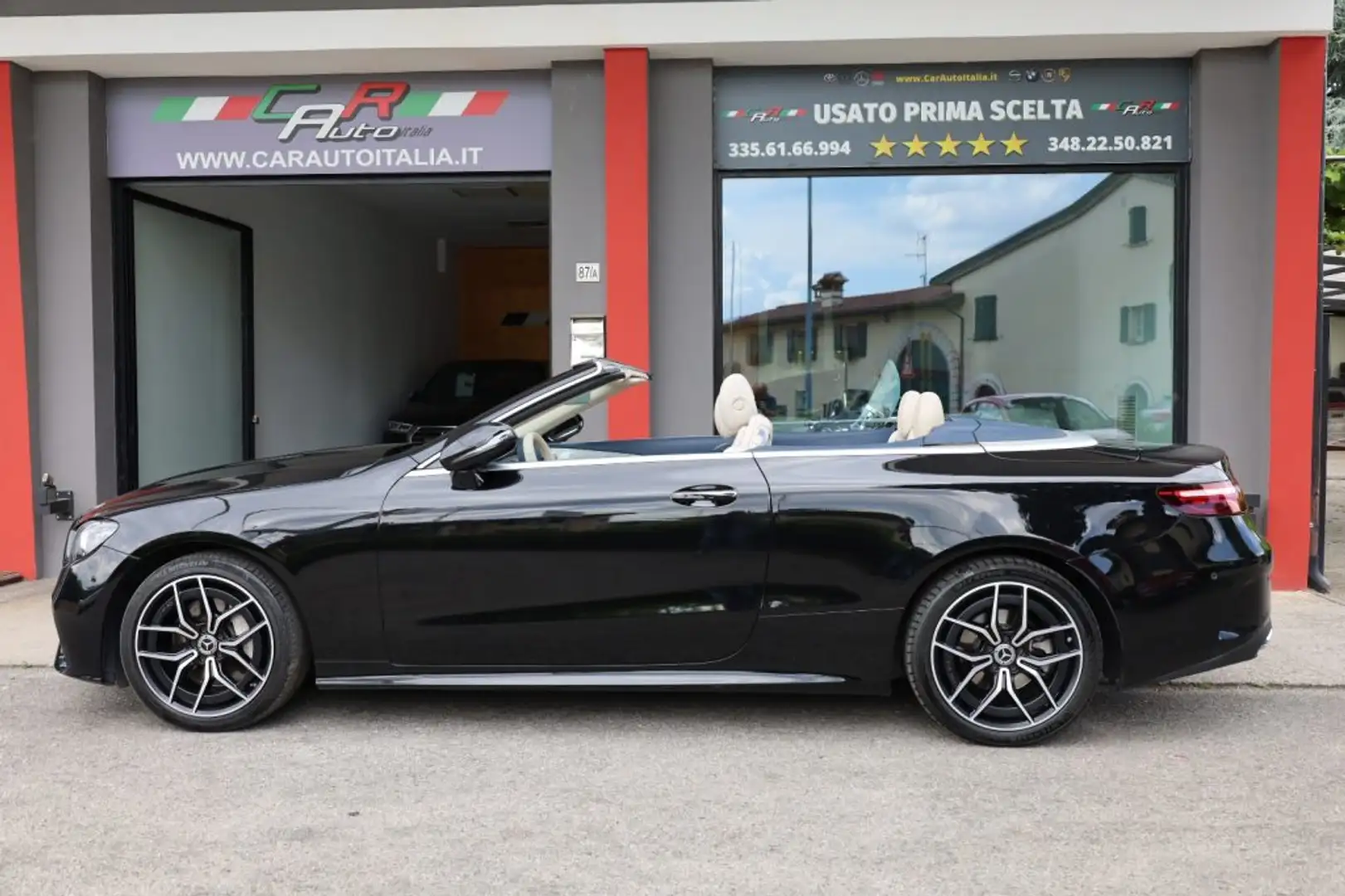 Mercedes-Benz E 220 Cabrio 4Matic Premium Plus AMG MULTIBEAM 360 Nero - 2