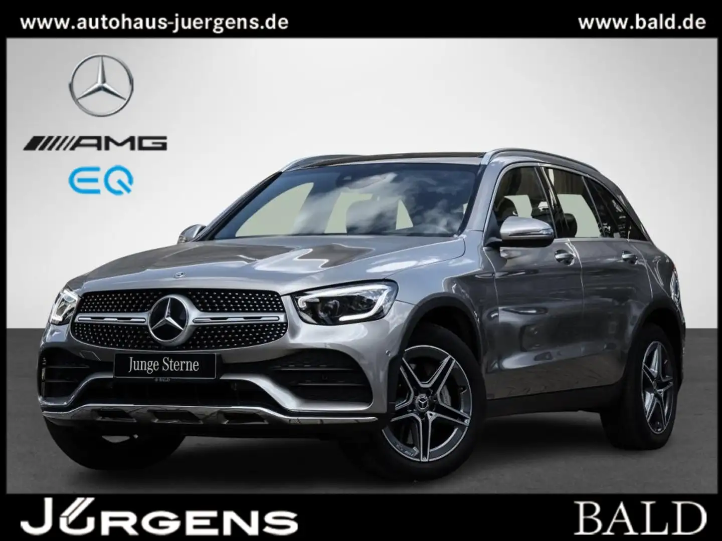 Mercedes-Benz GLC 300 d 4M AMG-Sport/Pano/AHK/MLB/Distr/Ambi Silber - 2