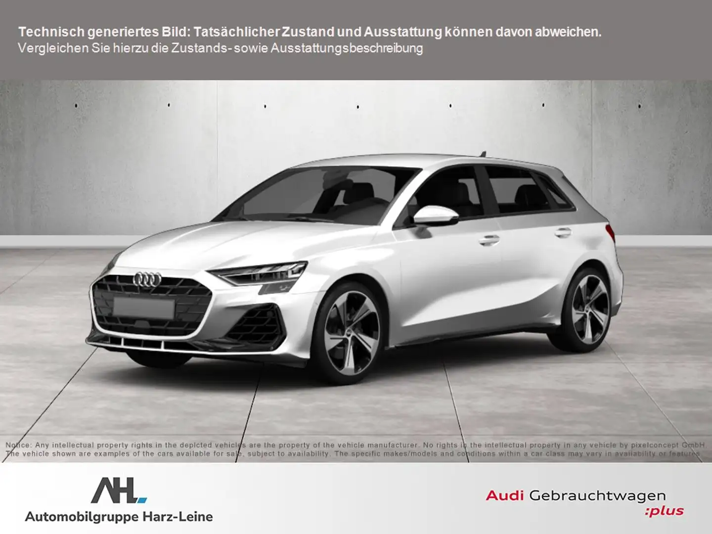 Audi A3 Sportback 30 TFSI S line S-tronic LED Navi Optik s Weiß - 1