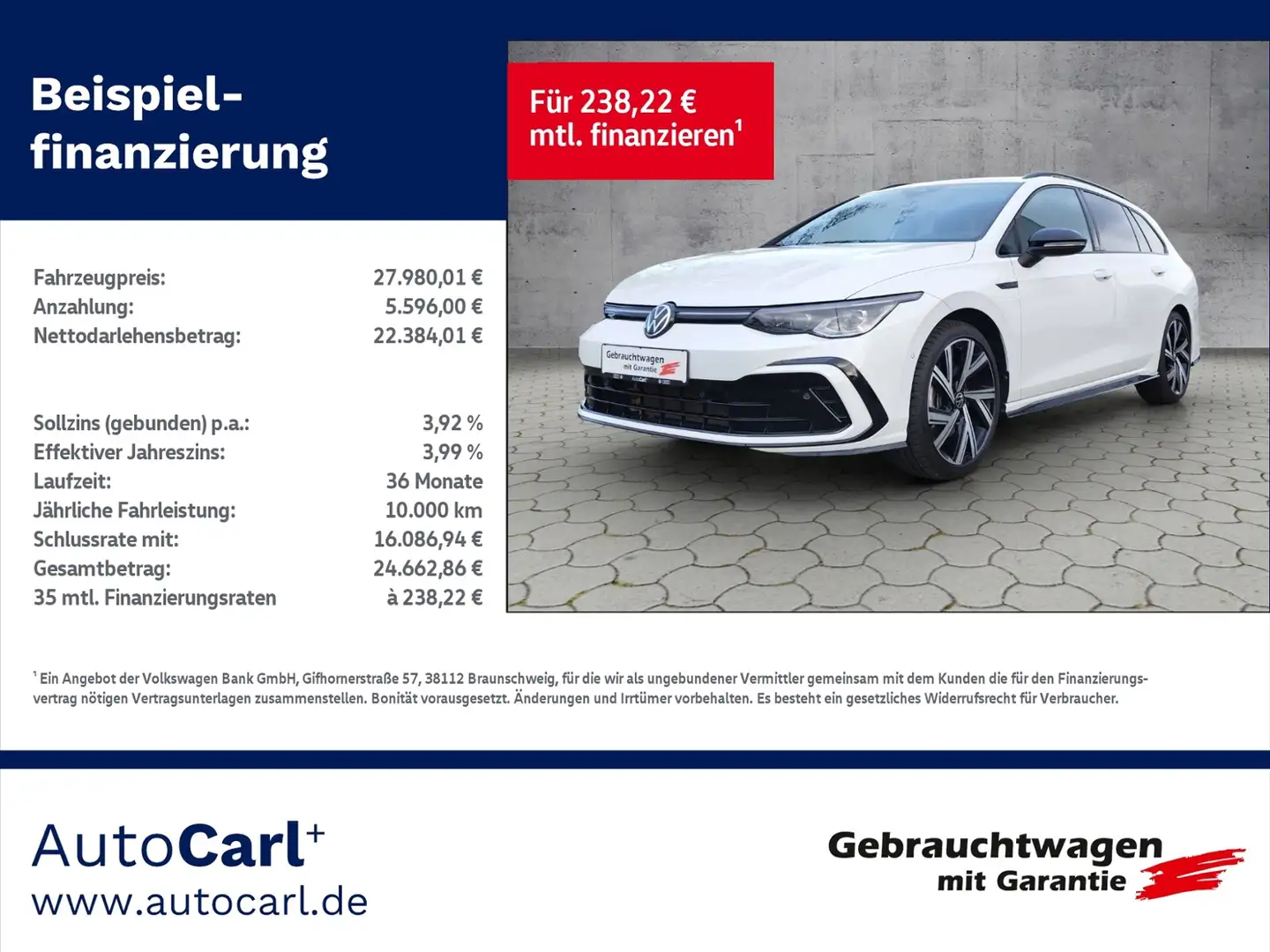 Volkswagen Golf Variant VIII Variant R-Line 2.0 TSI DSG STH/IQ-LIGHT KLIM Weiß - 1