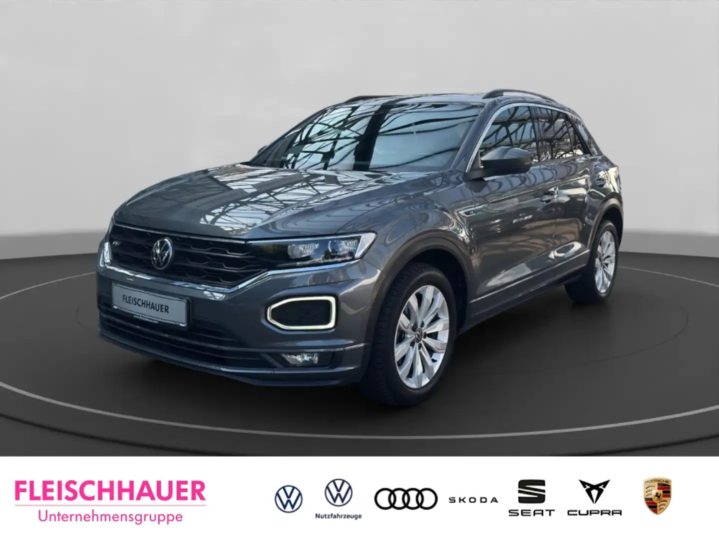 Volkswagen T-Roc 1.5 TSI  Sport R-Line ext. PANO NAV Dig. Cockpit Grau - 1