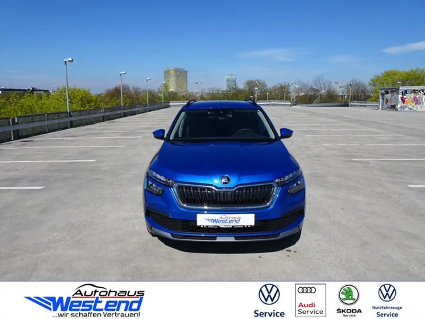 Skoda Kamiq Style 1.0 TSI 70kW 5-Gang PDC LED Kamera Klima Blau - 1