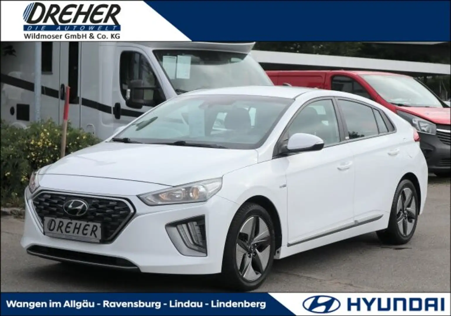 Hyundai IONIQ IONIQ 1,6 GDI Trend-Paket Hybrid Kamera/DAB/LM BC Weiß - 1