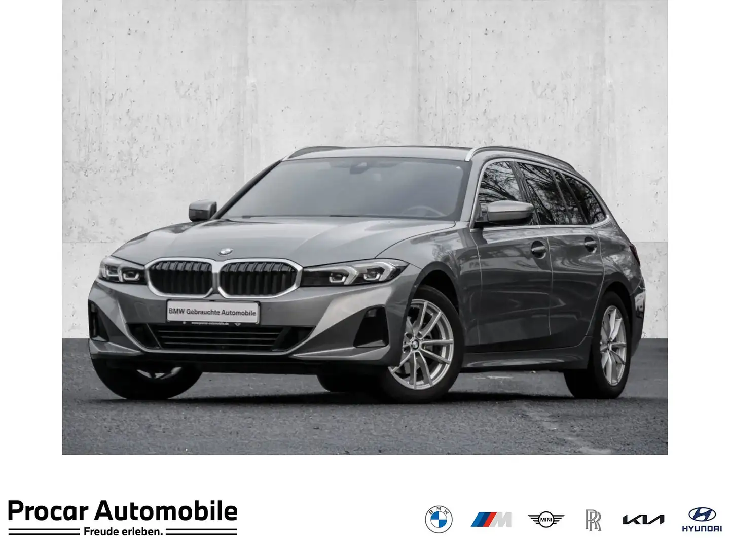 BMW 320 d xDrive Touring AHK+SZH+V+H+PDC+GRA+DAB+HiFi+LC P Grau - 1