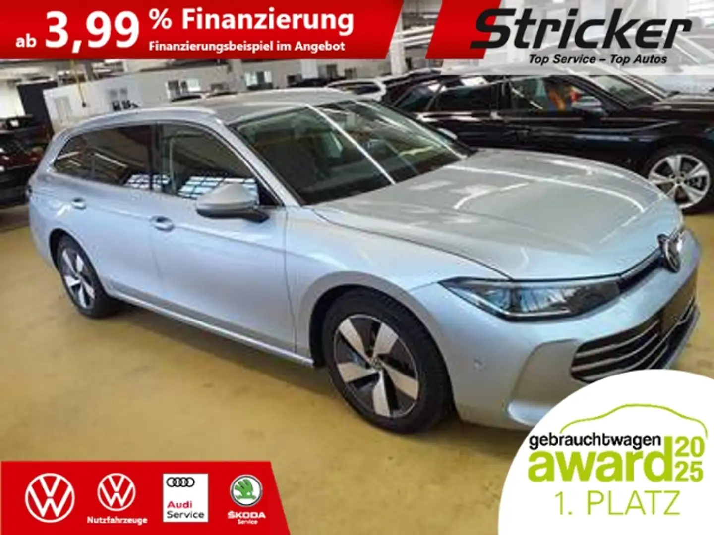 Volkswagen Passat Variant Elegance 2.0TDI 349,-ohne Anzahlung AHK Travel Silber - 2