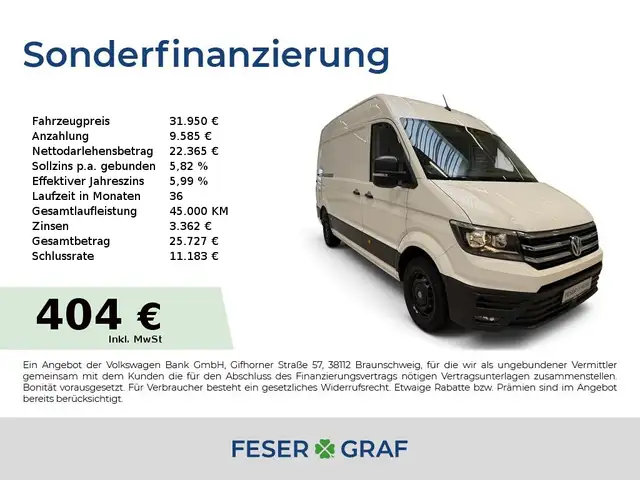 Volkswagen Crafter Klima/AHK/Kamera/Sitzhzg.