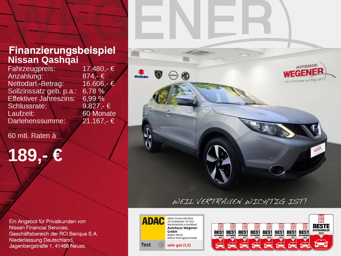 Nissan Qashqai QASHQAI 1.2 DIG-T Xtronic 4x2 N-Connecta *Navi* Silber - 2