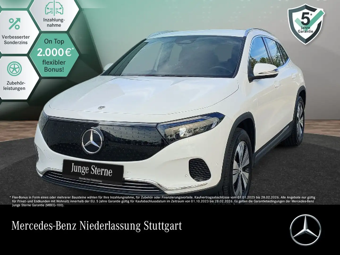 Mercedes-Benz EQA 300 4M PROG+ADVANCED+KAMERA+SPUR Blanc - 1