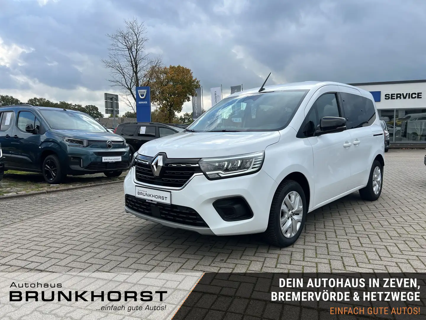 Renault Kangoo TCe 100 Equilibre GJR+PDC+Klima Weiß - 1