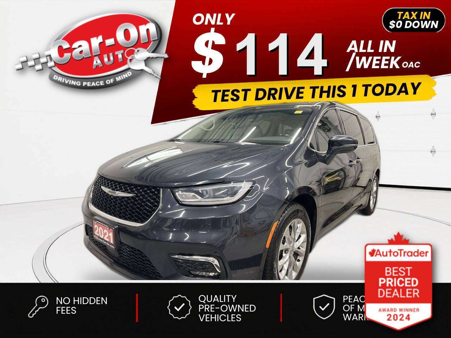 Gray 2021 Chrysler Pacifica Minivan Automatic