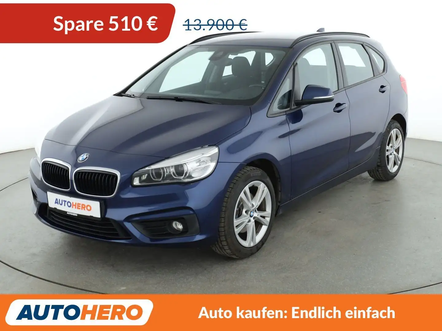 BMW 218 218d Active Tourer Advantage *NAVI*LED*TEMPO*PDC* Blau - 1