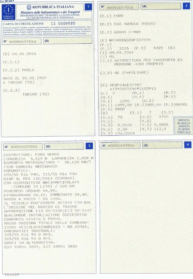 Ford C-Max 7 Posti Unico Proprietario Tagliandi Ford 137300Km Argento - 2