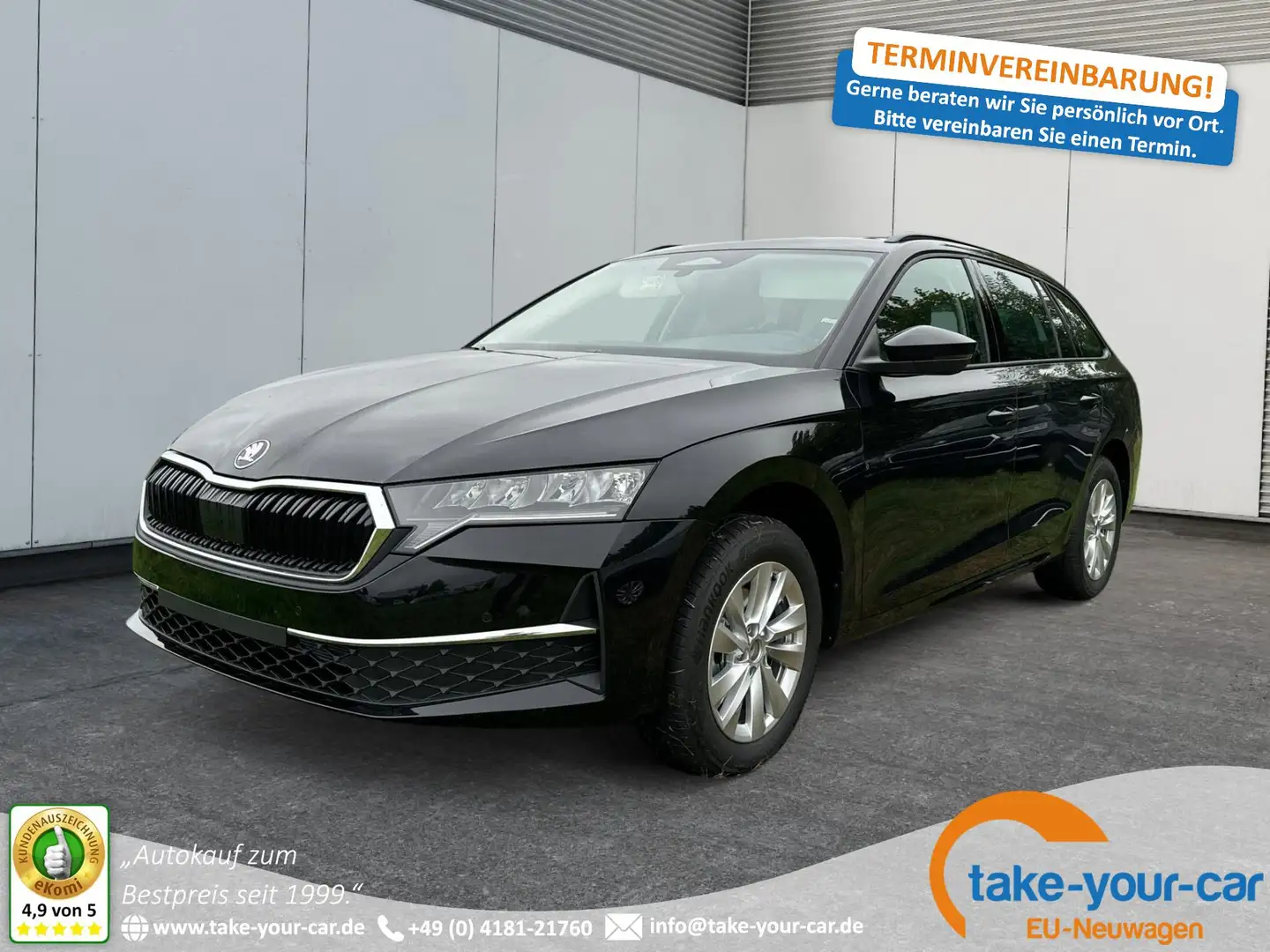 Skoda Octavia Combi Selection NAVI+KAMERA+LED+EL. HECKKL.+SHZ... Nero - 1