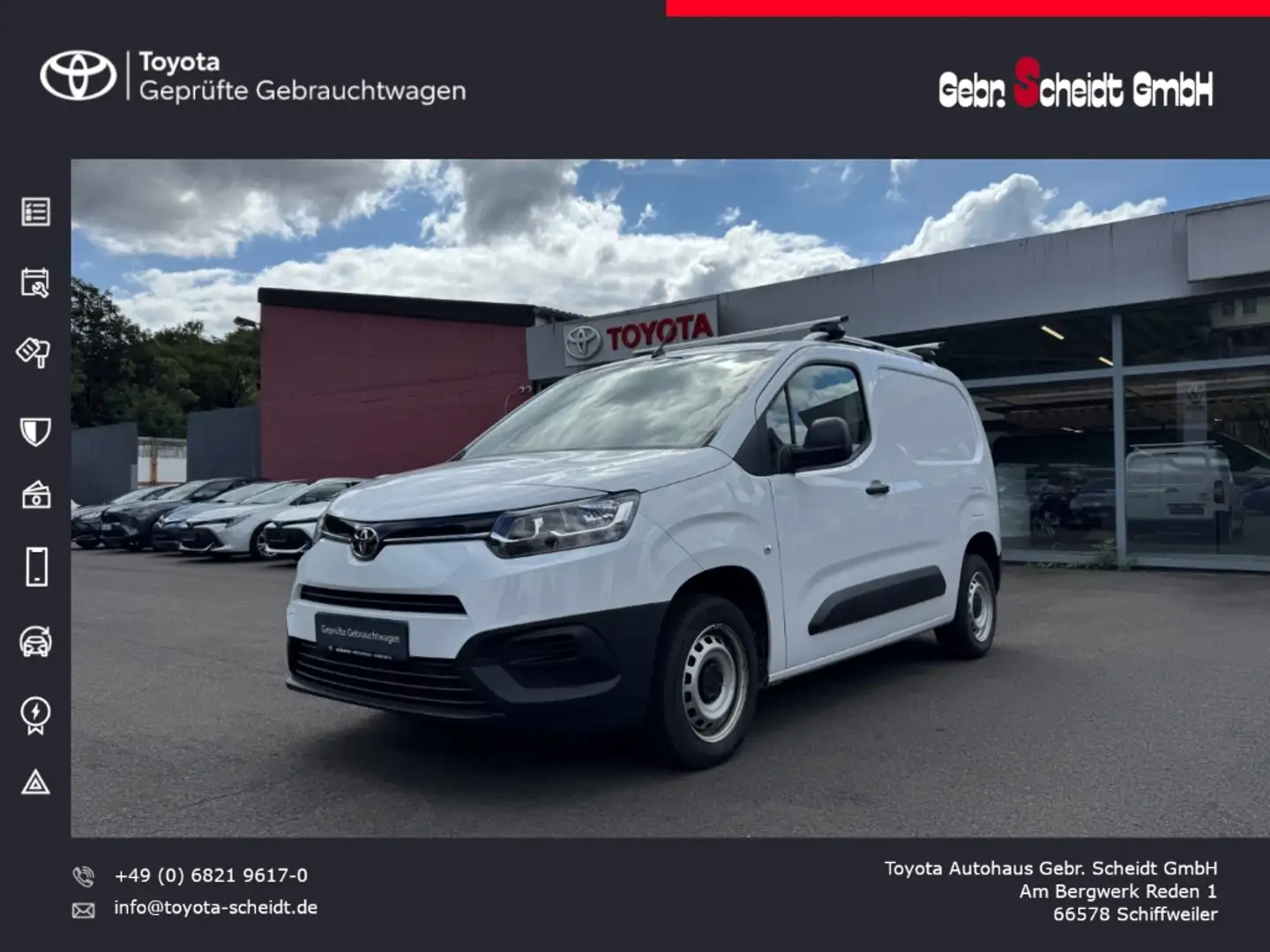 Toyota Proace City L1 Duty 1.2 EU6d AHK Klimaanlage Bluet Weiß - 1
