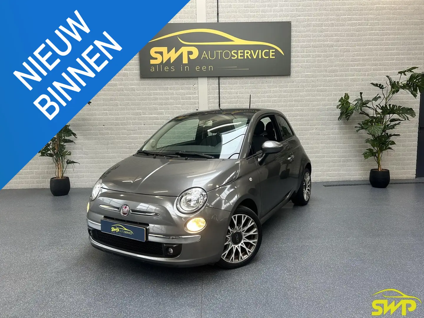 Fiat 500 0.9 TwinAir Lounge | Pano | Airco Gris - 1