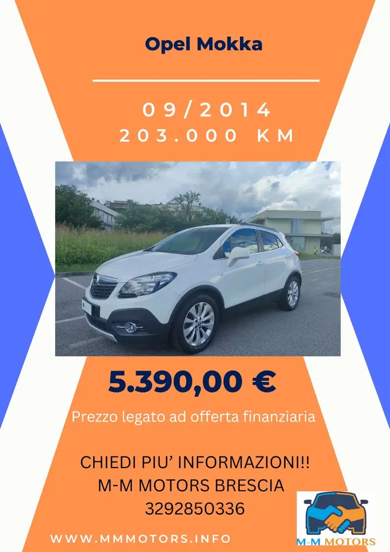 Opel Mokka 1.7 CDTI Ecotec 130CV 4x2 Cosmo ProM-Mo Weiß - 2
