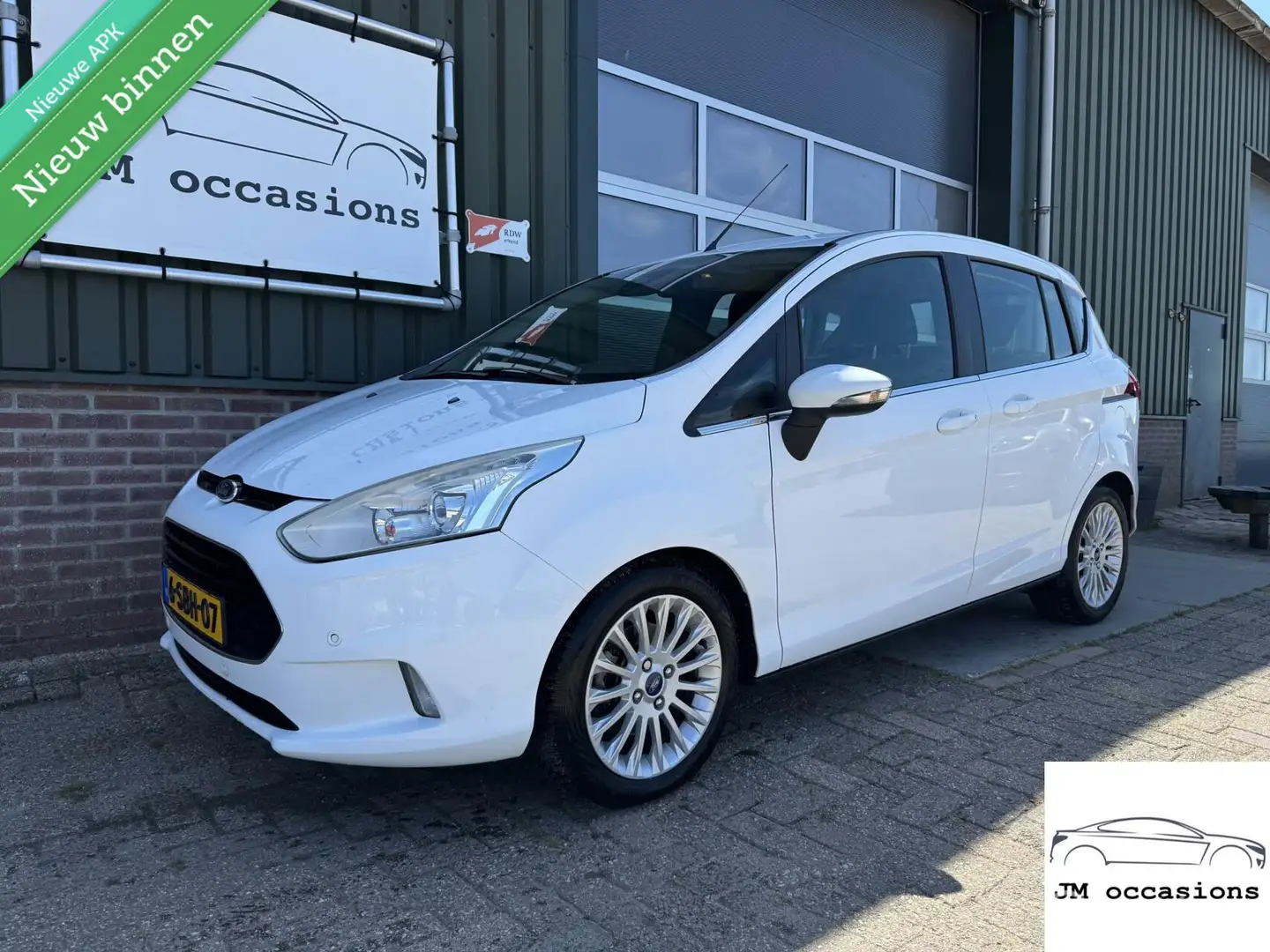 Ford B-Max 1.0 Titanium|Clima|Camera|Cruise|PDC|Navi|APK Nieu Wit - 1