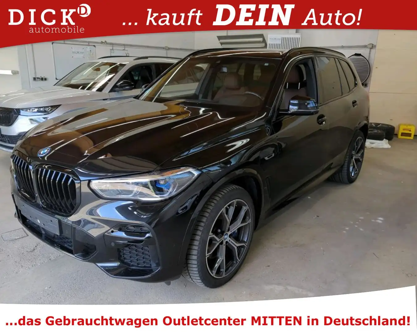 BMW X5 xDr 45e M SPORT/LASER/SOFT/HIFI/360/21"LM/8Fa Schwarz - 1