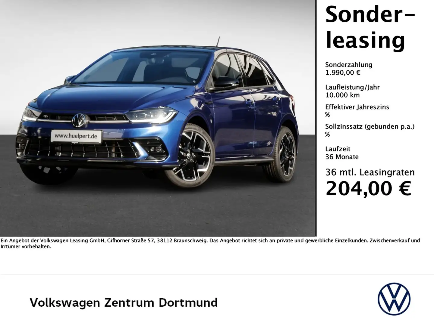 Volkswagen Polo 1.0 R-LINE DSG NAVI CAM MATRIXLED LM17 Bleu - 1