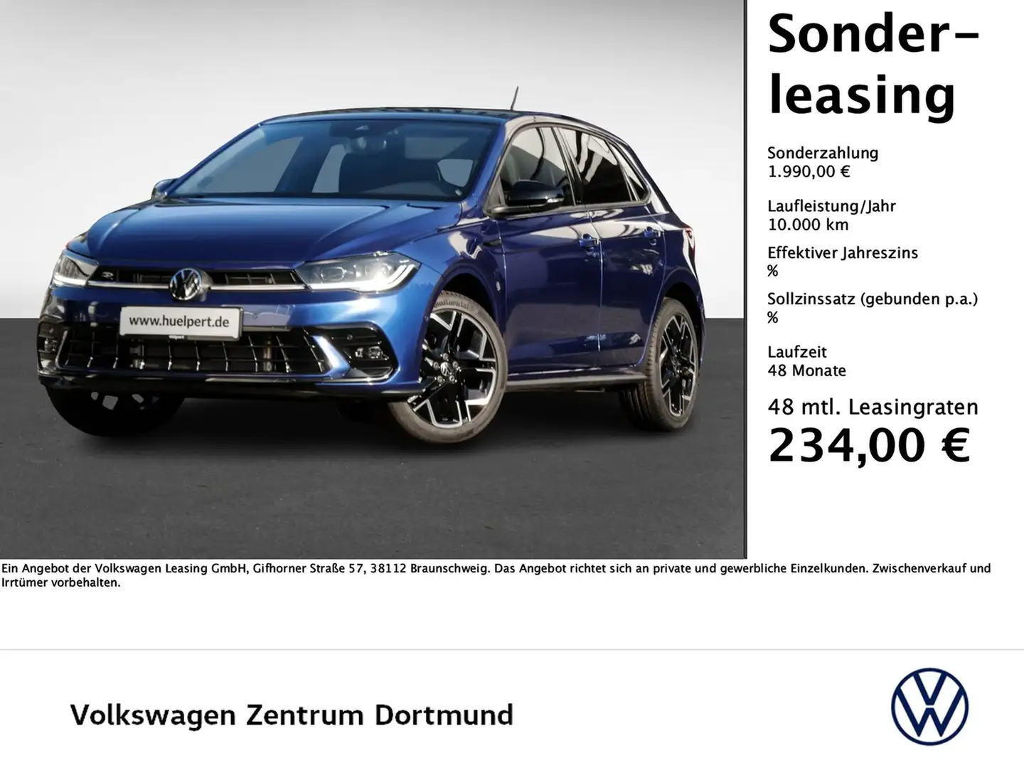 Volkswagen Polo 1.0 R-LINE DSG NAVI CAM MATRIXLED LM17 Blauw - 1