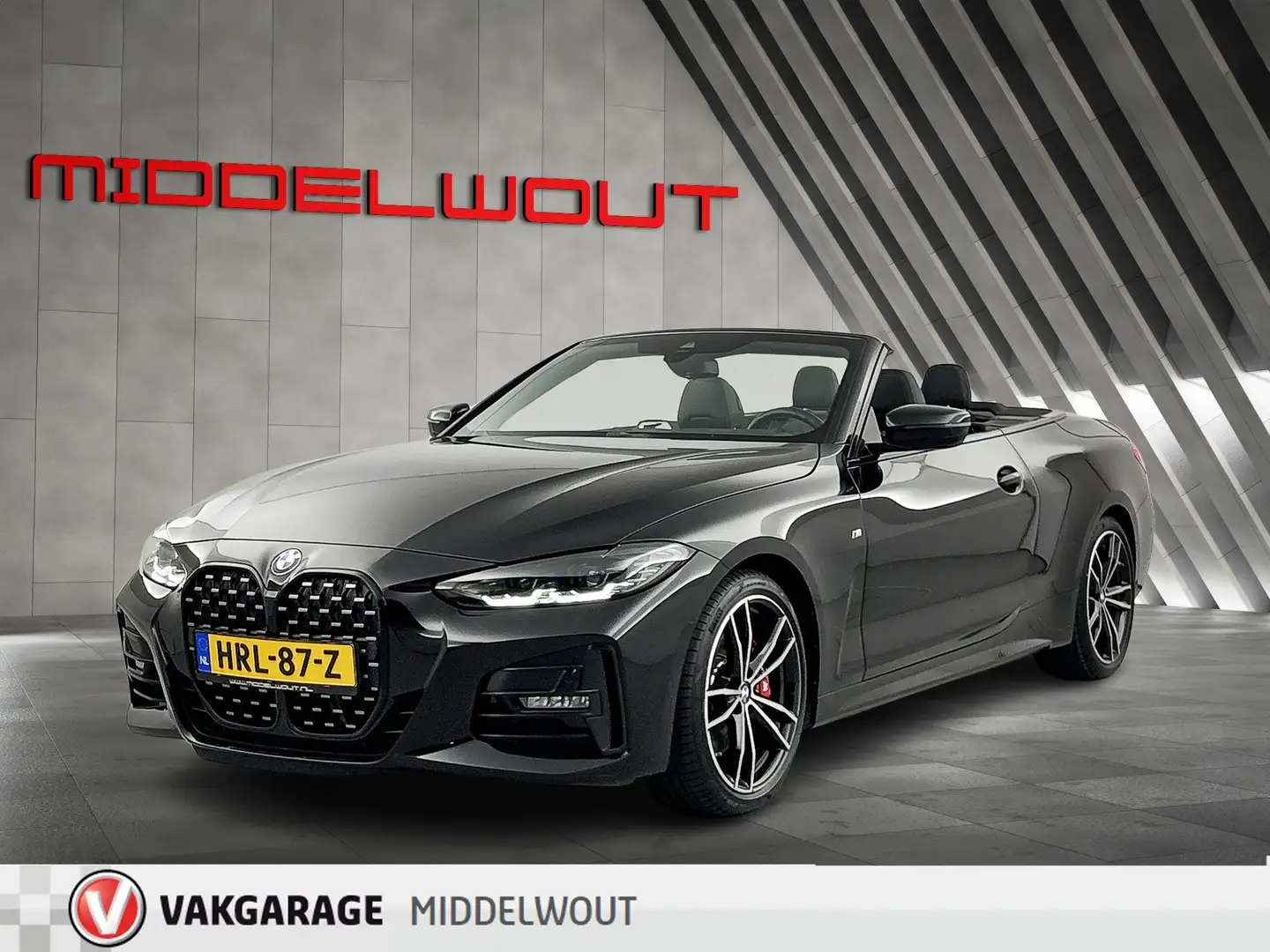 BMW 420 4-serie Cabrio 420i High Exe/M-Pakk-Remm/Nekverw/1 Noir - 1