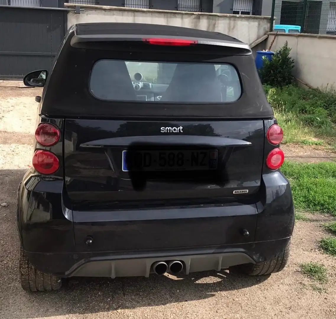 smart brabus Cabrio 1.0 102ch Xclusive Softouch Fekete - 1