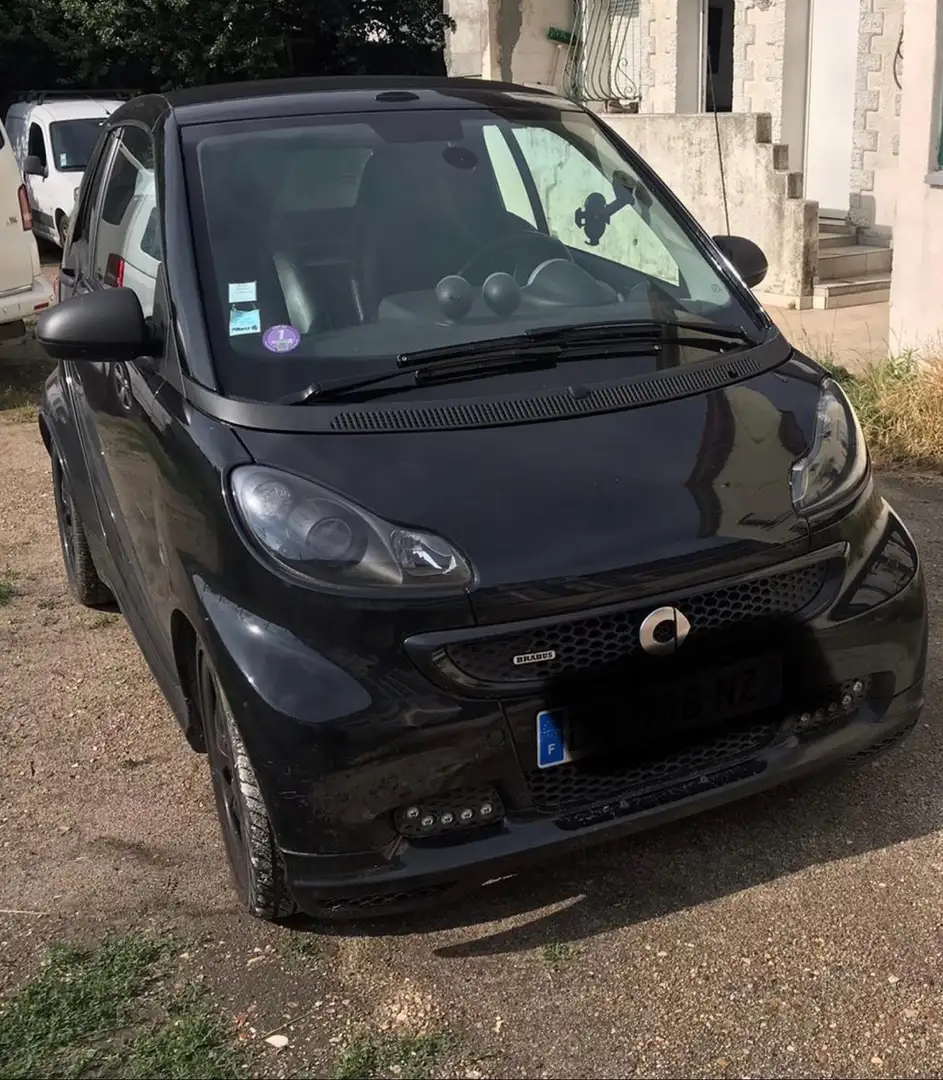 smart brabus Cabrio 1.0 102ch Xclusive Softouch Fekete - 2