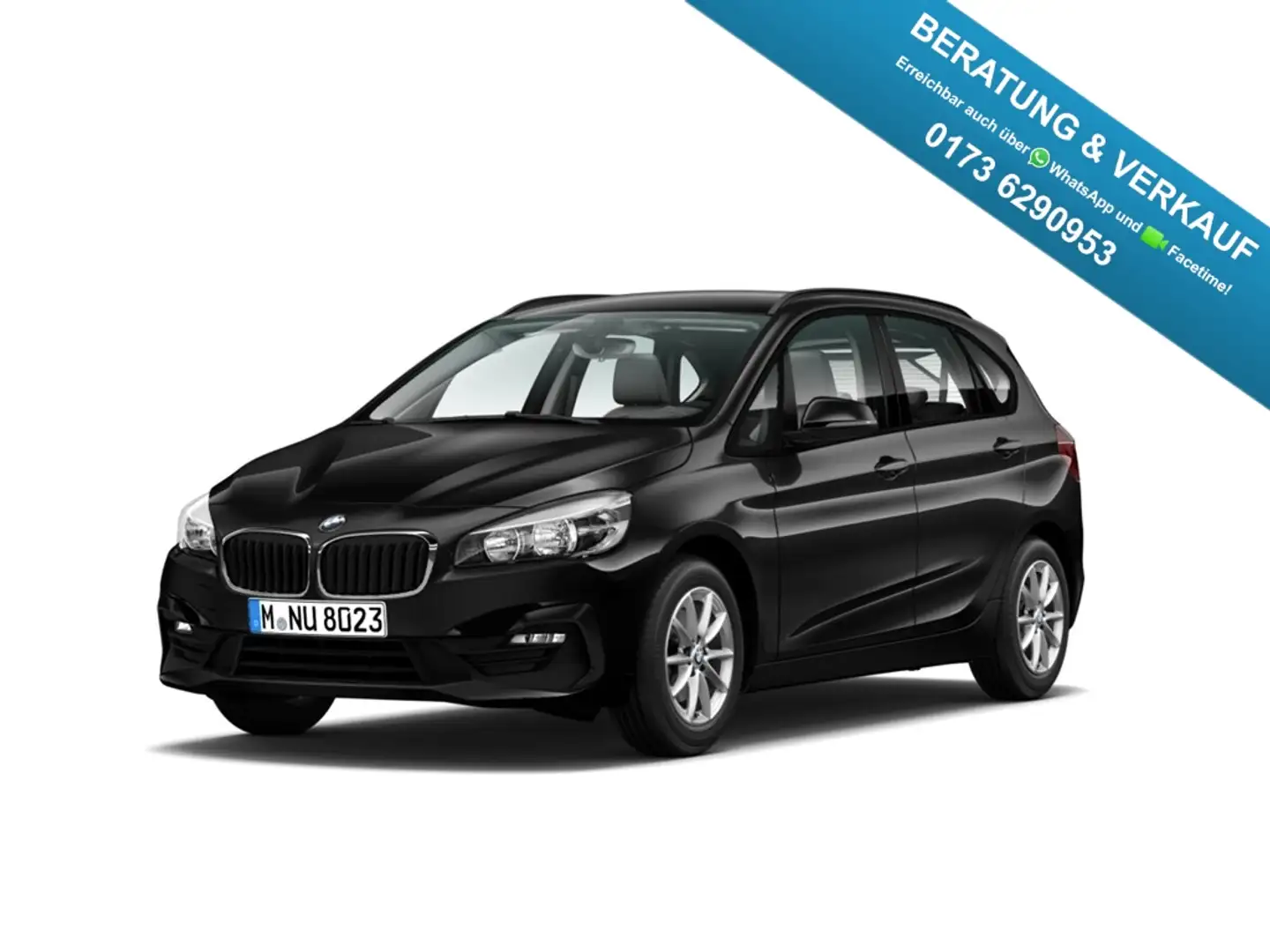 BMW 216 Active Tourer i Advantage LED Navi Kamera Schwarz - 1