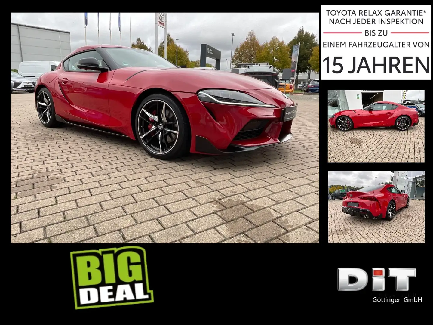 Toyota Supra GR 3.0 Legend ACC+LED+Navi+SHZ+2xKlima+LM Rouge - 2