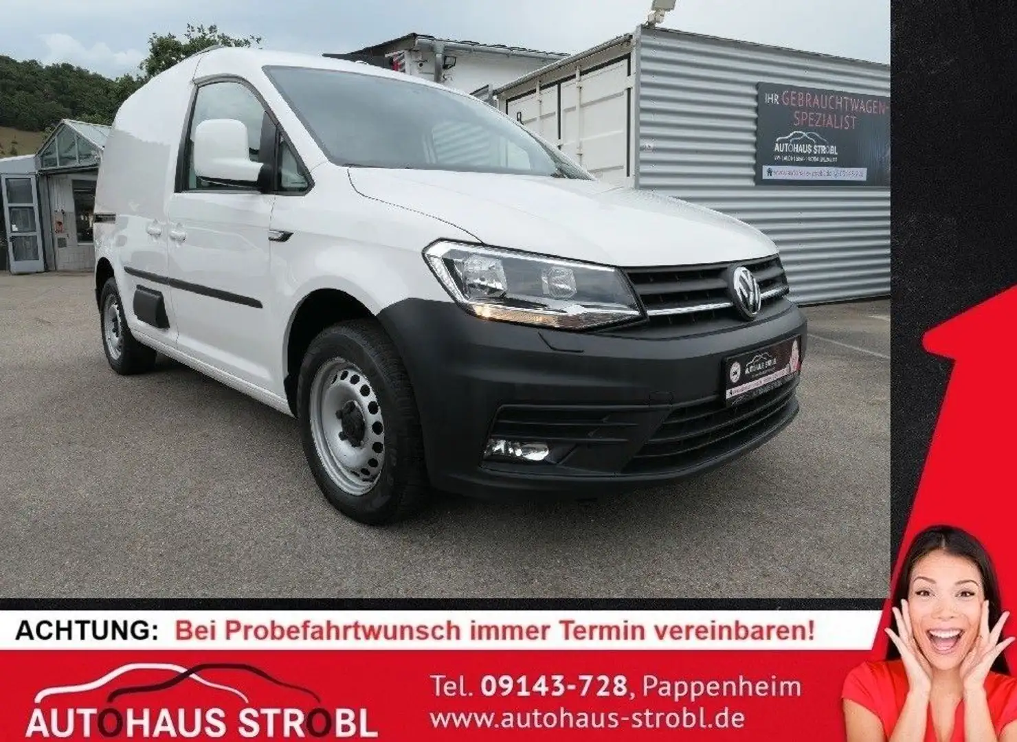 Volkswagen Caddy Kasten TDI/ SORTIMO / WERKSTATT/ AHK Blanc - 1