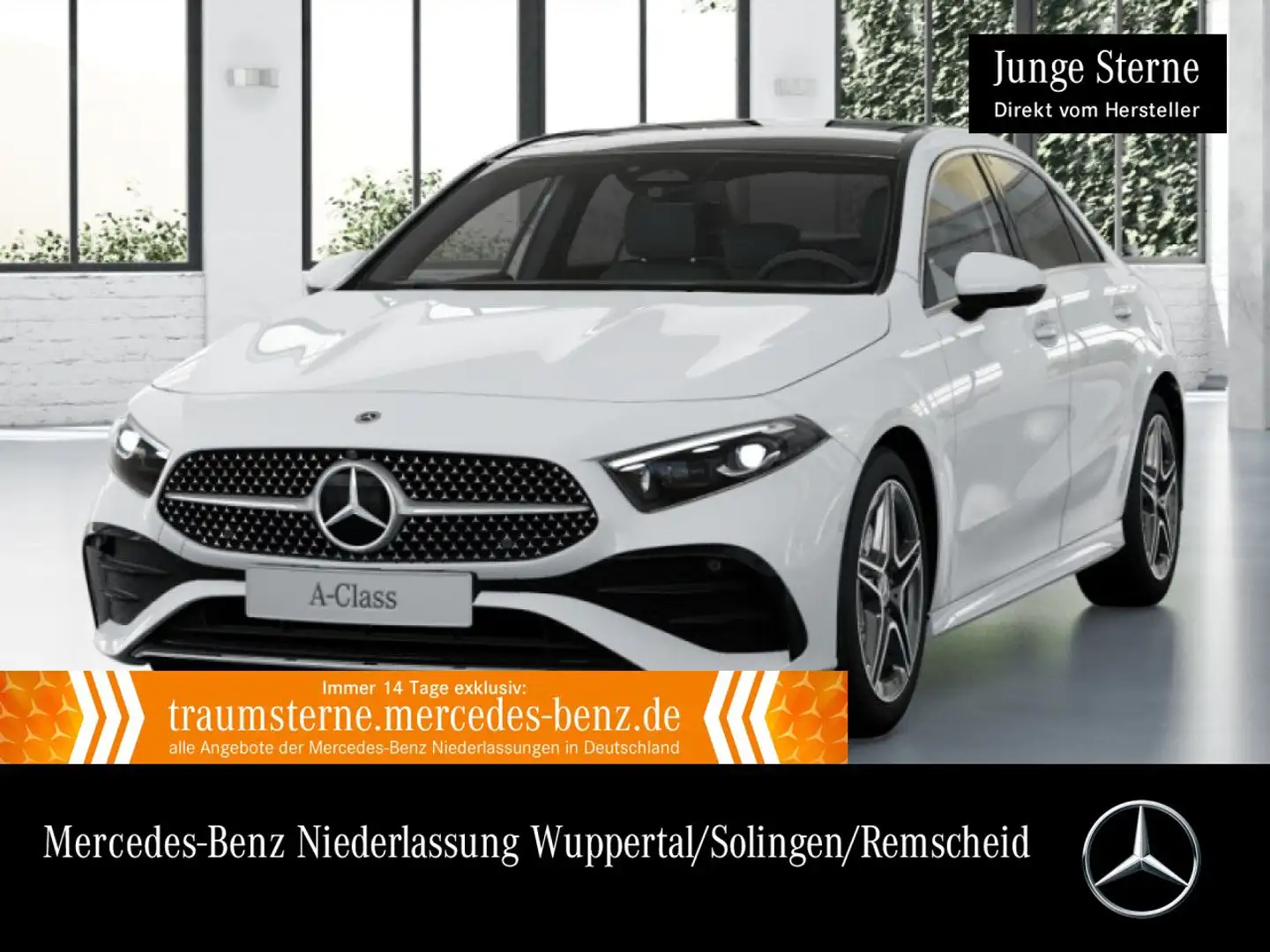 Mercedes-Benz A 250 e Lim AMG+PANO+360°+AHK+MULTIBEAM+HUD+TOTW Weiß - 1