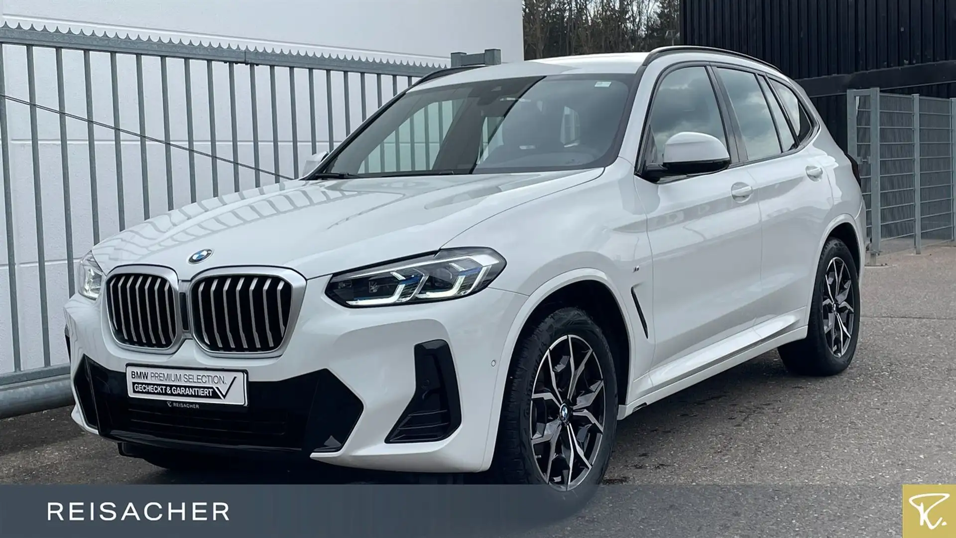BMW X3 xDrive 20d M-Sport,AHK,Laser,HUD,ParkAss,HiFi Weiß - 1