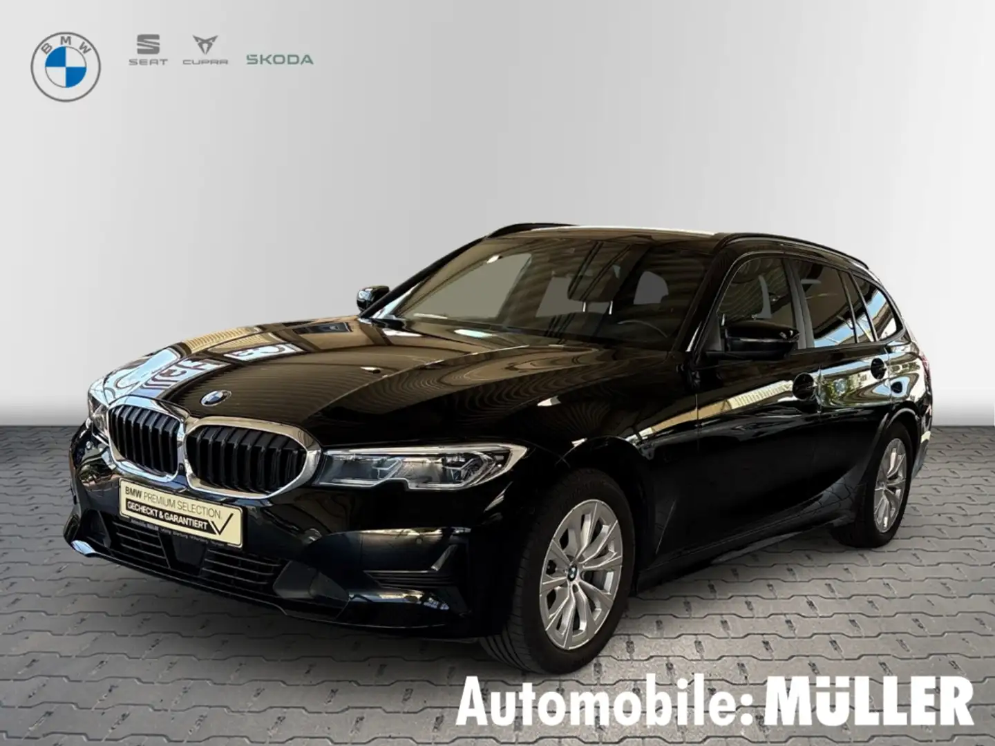 BMW 318 i Touring Park-Assistent HUD AHK-klappbar Navi Led Schwarz - 1