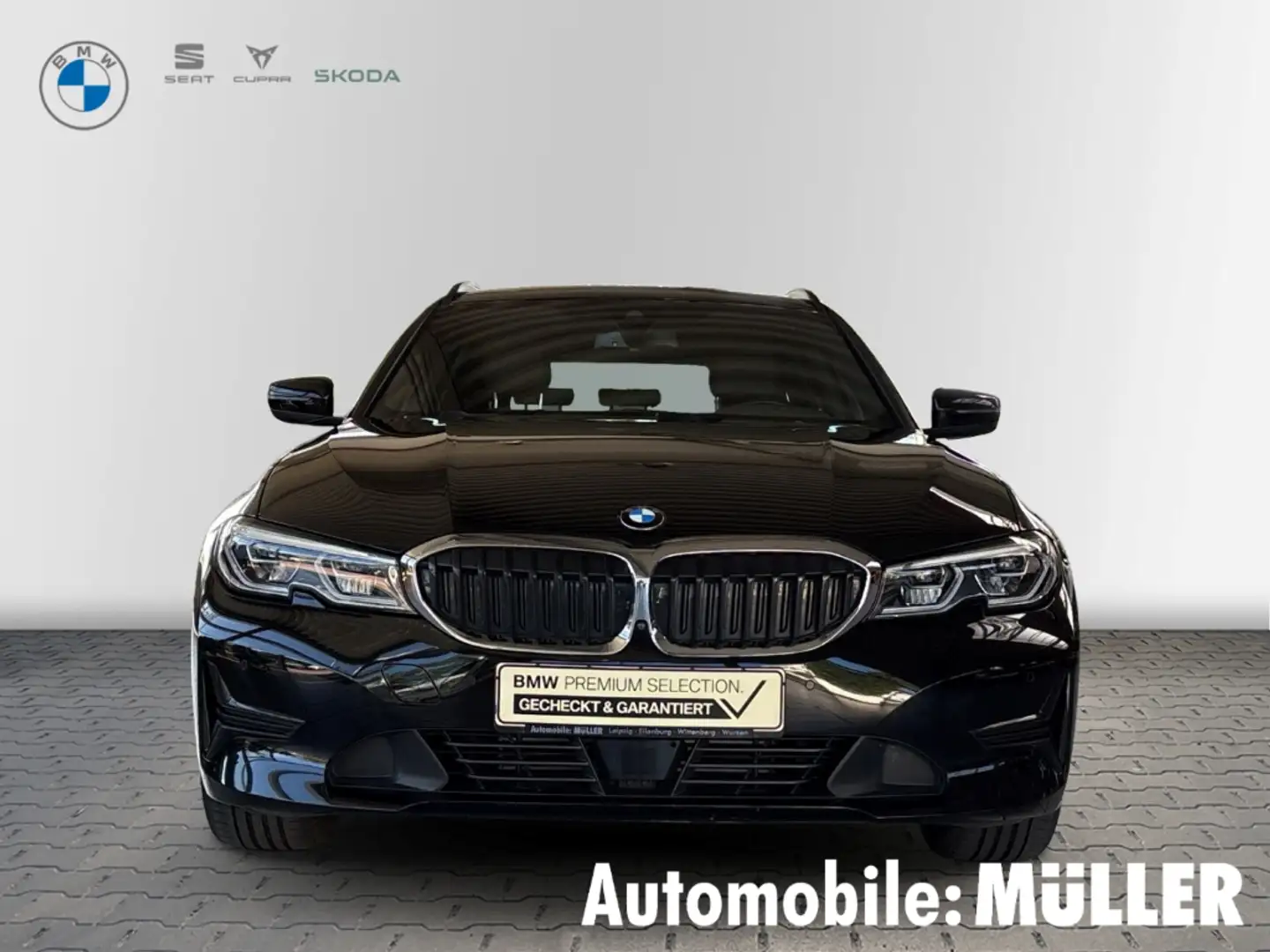 BMW 318 i Touring Park-Assistent HUD AHK-klappbar Navi Led Schwarz - 2
