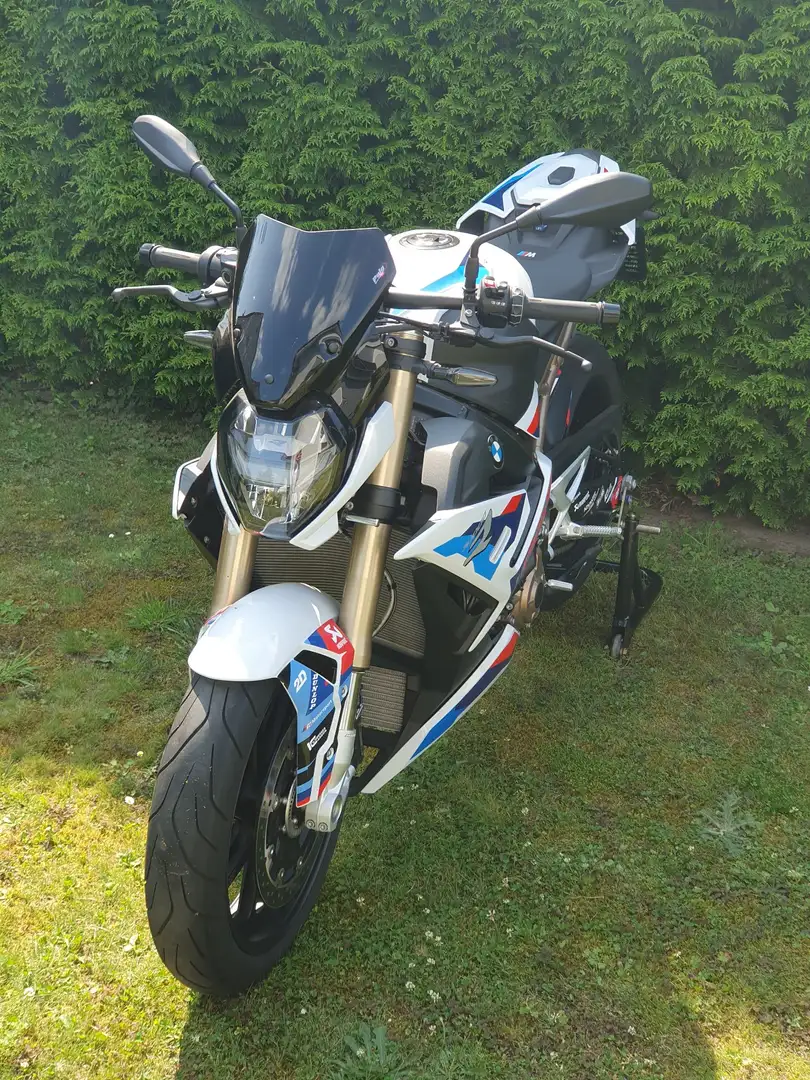 BMW S 1000 R K63 M Paket weiss Schmiederäder Akrapovic Blanc - 1