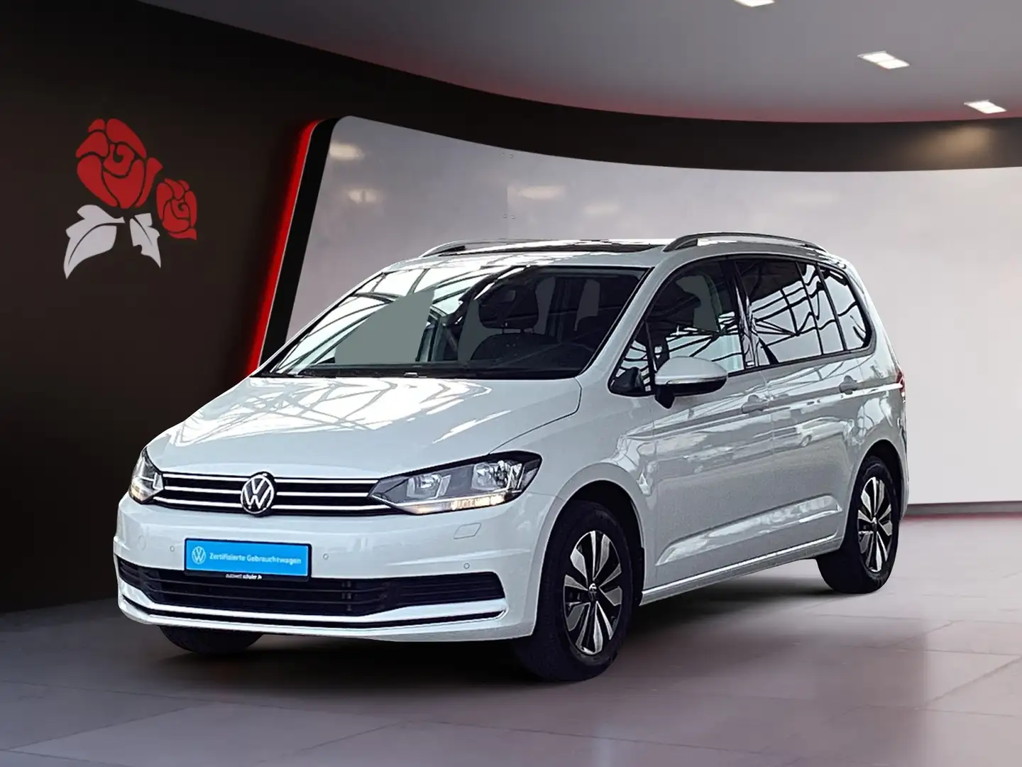 Volkswagen Touran 1,5 TSI Move 7-Sitzer AHK Pano Weiß - 2