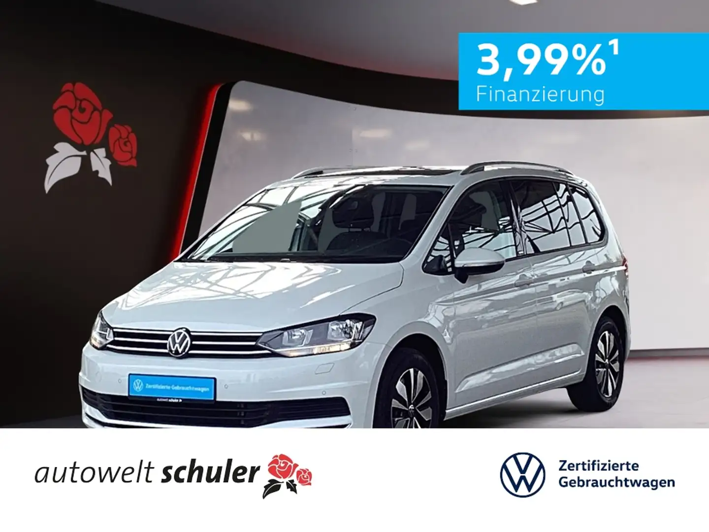 Volkswagen Touran 1,5 TSI Move 7-Sitzer AHK Pano Weiß - 1