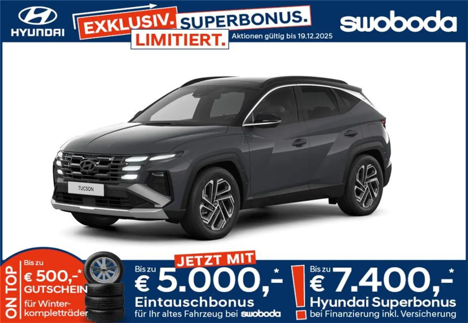 Hyundai TUCSON Tucson NX4 20th Anniversary 1,6 T-GDi HEV 4WD AT t Grau - 1