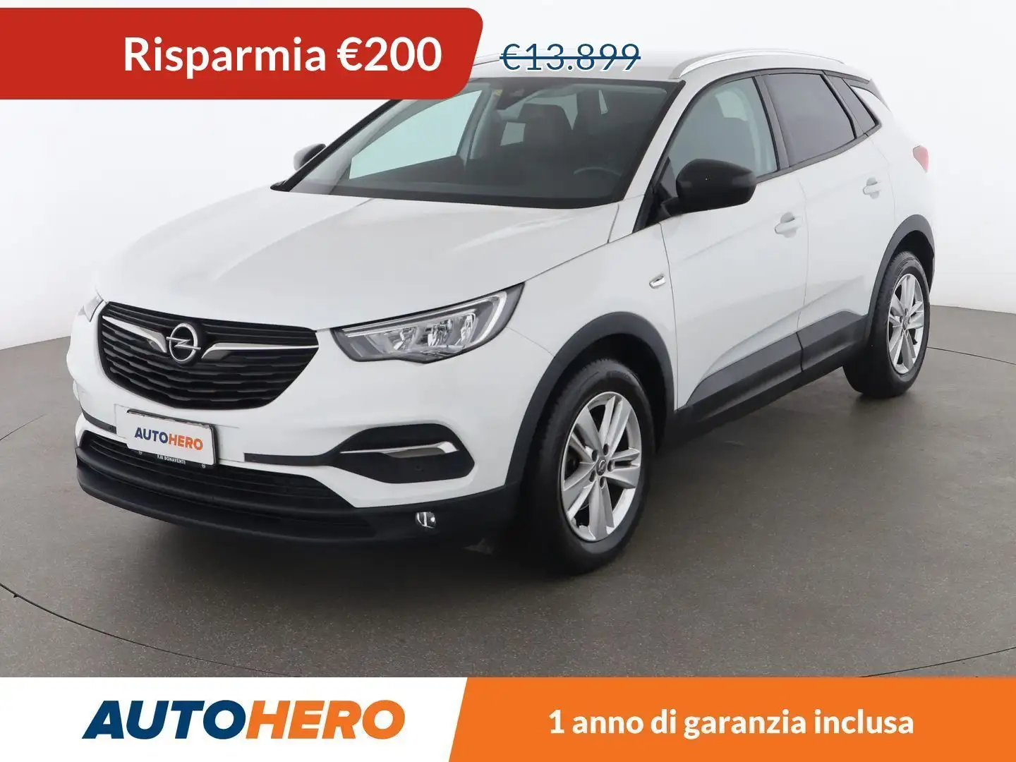 Opel Grandland X 1.2 Turbo Advance 130 CV Argento - 1