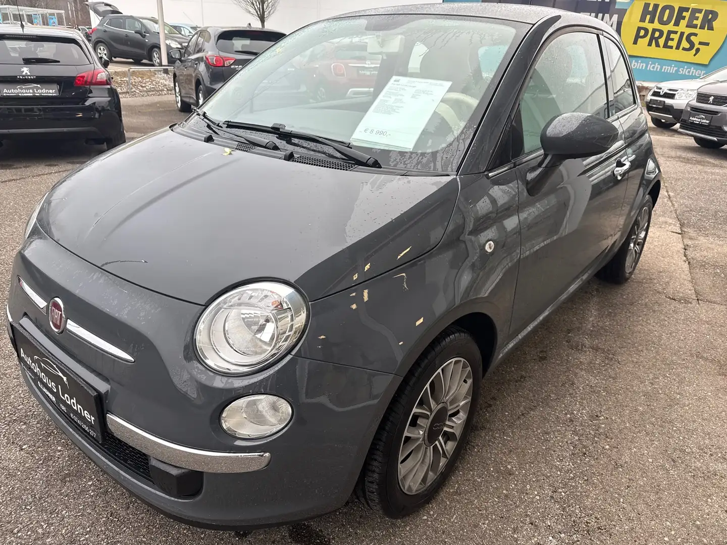 Fiat 500 1,2 69 Lounge Grau - 1