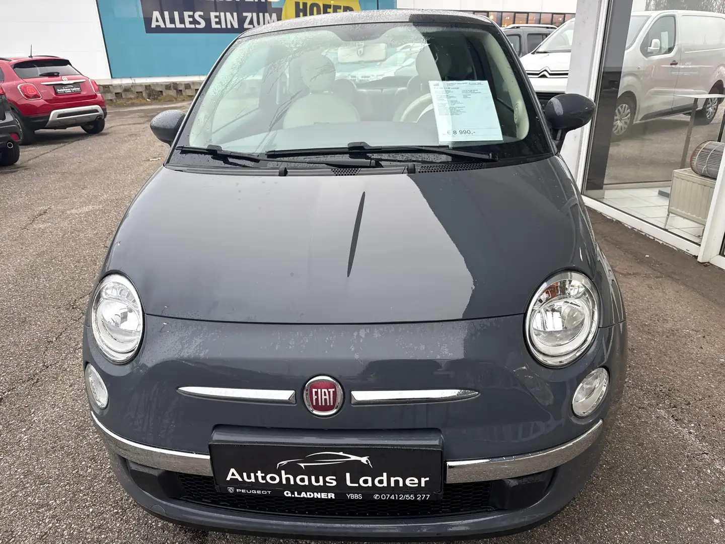 Fiat 500 1,2 69 Lounge Grau - 2